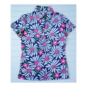 Lilly Pulitzer | Trophy Polo Daisy Print Top